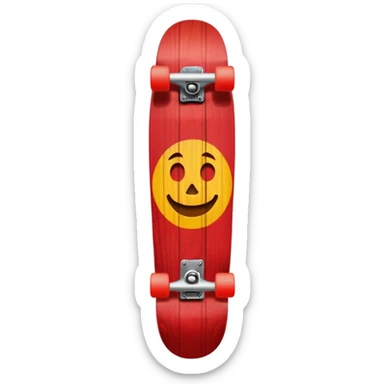 Skate board, red sticker