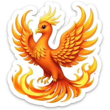 Fire ang Phoenix sticker