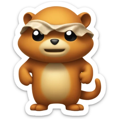 Create a mix of the Rust programming language Rustacean mascot and the Golang gopher mascot! sticker