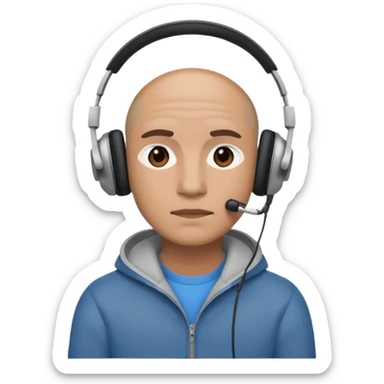 podcast listening sticker