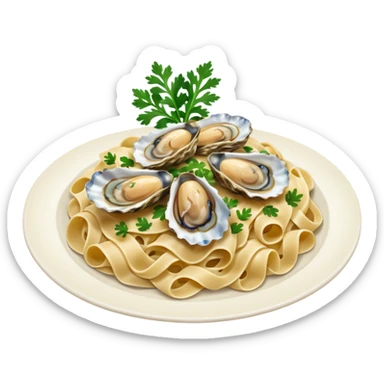 oyster pasta sticker