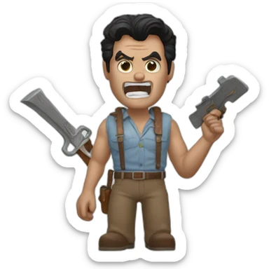 Ash vz evil dead sticker