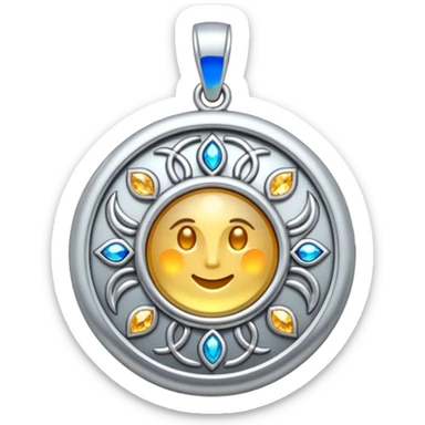 amulet pendant with sparkles sticker
