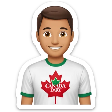 Guy working for canada dry sticker