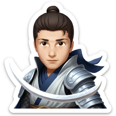 Moonlit Samurai sticker