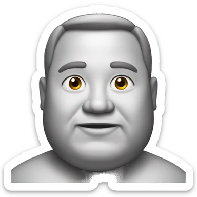 A fat guy sticker