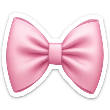 Light pink bow sticker