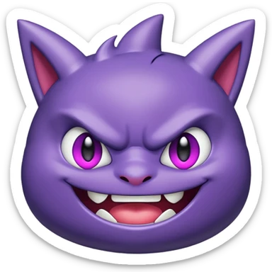 gengar chibi style sticker