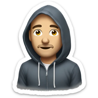 ulrich stern wearing a hoodie sticker