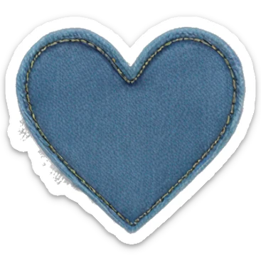 Jeans heart sticker