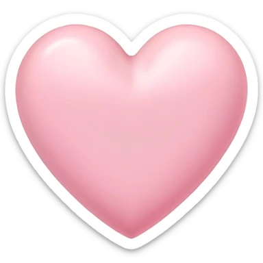 Cœur rose pastel  sticker