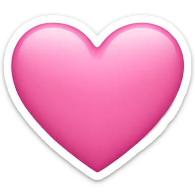 pink heart  sticker