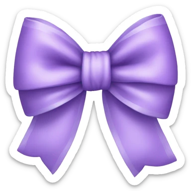 Lilac bow sticker