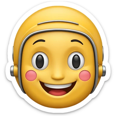 create me an emoji of an emoji going to a bus sticker