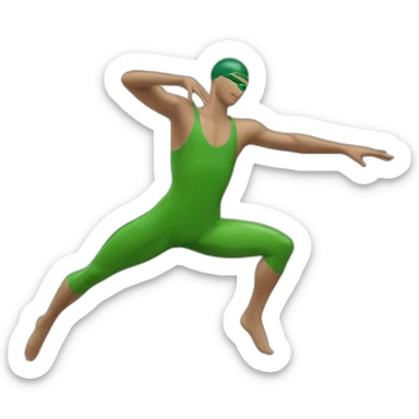joao almeida swimmer dancing green eyes sticker