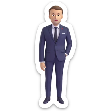 Emmanuel Macron, President of France sticker