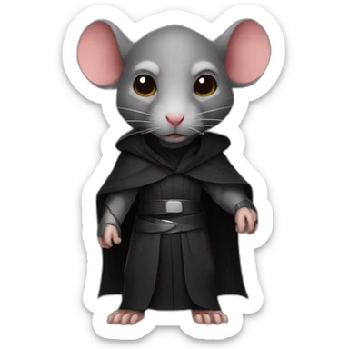 A sith lord rat sticker