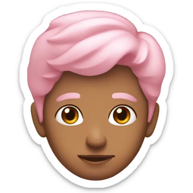 Pastel pink rode  sticker