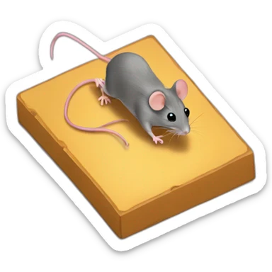 Mouse trap sticker