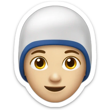 a swimmer doing the front crawl sticker