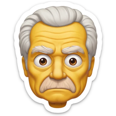  Abe Simpson from The Simpsons sticker