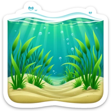 seagrass meadow sticker