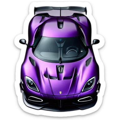 dark purple Koenigsegg agera sticker