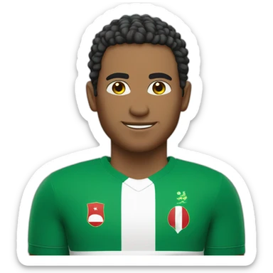 Homme avec le maillot de l'Algérie  sticker