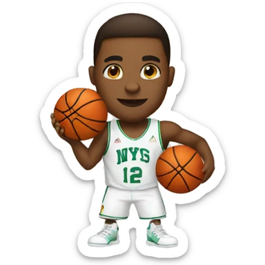 Basketball sticker