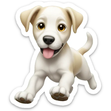 puppy exercising sticker