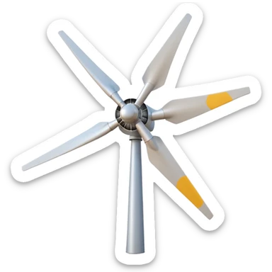 home wind turbine sticker