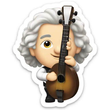 George Frideric Handel chibi banjo sticker