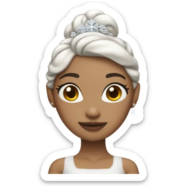 Ballerina snow princess  sticker