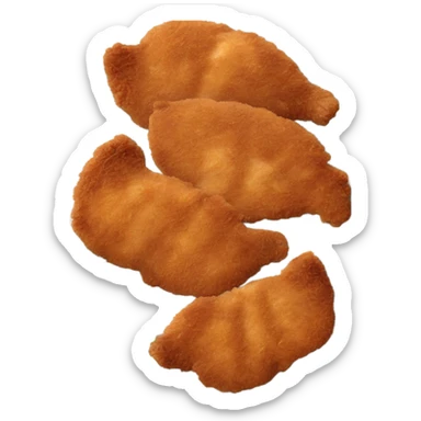 Multiple chicken cutlets on a plate. Ny Italian chicken cutlets not a schnitzel sticker