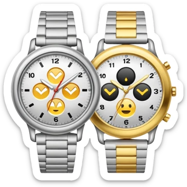 2 watches sticker