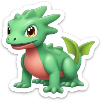 Winter grovyle pokemon sticker