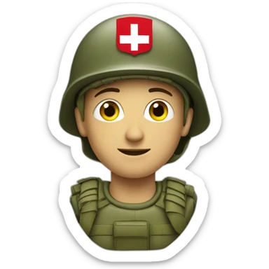 swiss soldier army sticker