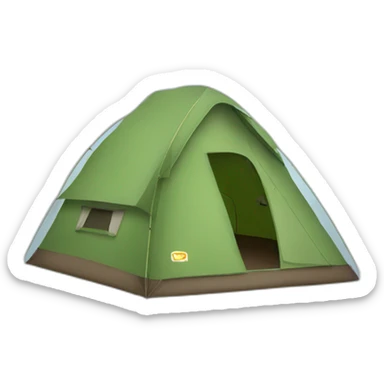Camping tent sticker
