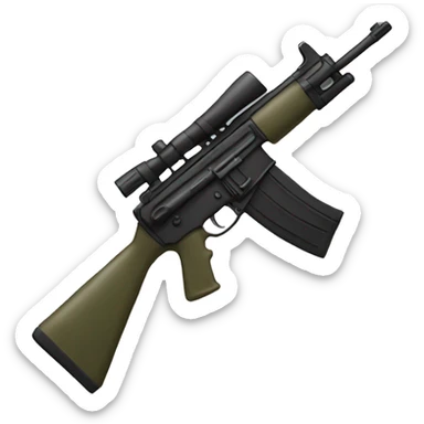 military rife sticker
