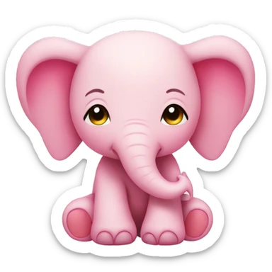 pink elephant sonny angel  sticker