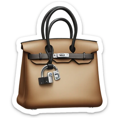hermes birkin bag The leather is black and silver pendant sticker