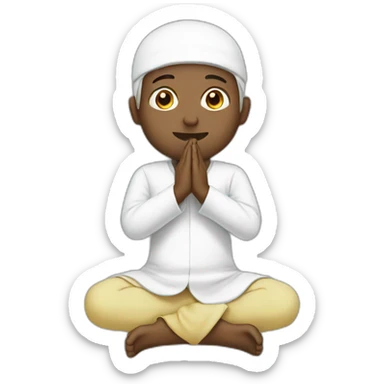 Muslim prayer sticker