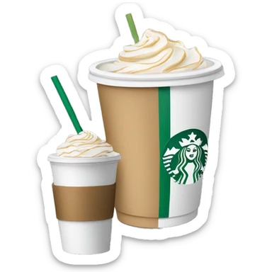 Starbucks cup with a drink Starbucks cup with a drink sticker