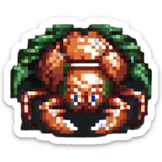 hermit crab sticker