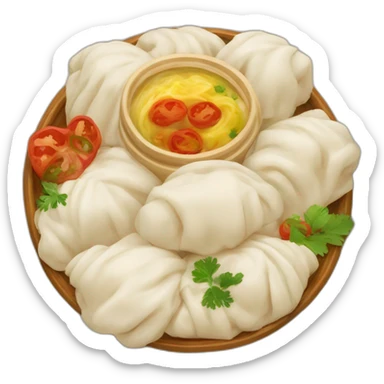 Georgian cuisine khinkali sticker