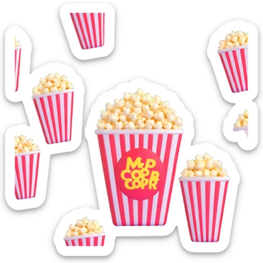 popcorn and soda sticker