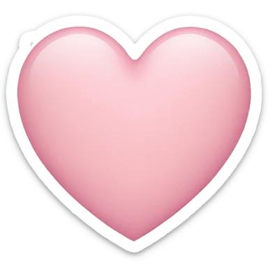 Light pink heart  sticker