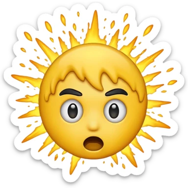 EXPLODING HEAD EMOJI sticker