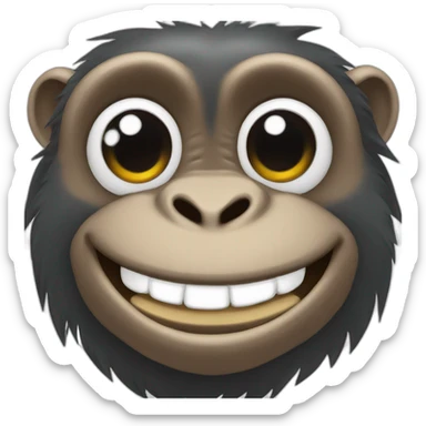 Happy Chimpanzee sticker