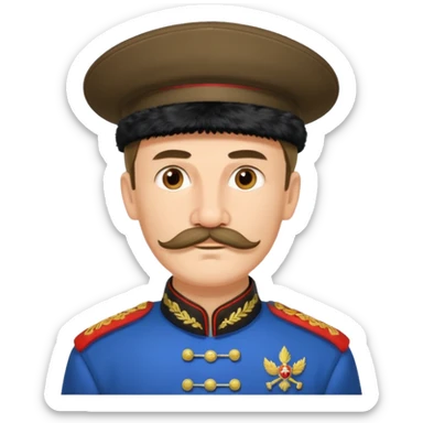 Russian Empire cossack sticker